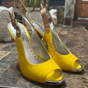 Designer Gianni Bini Heels Yellow sz. 7.5